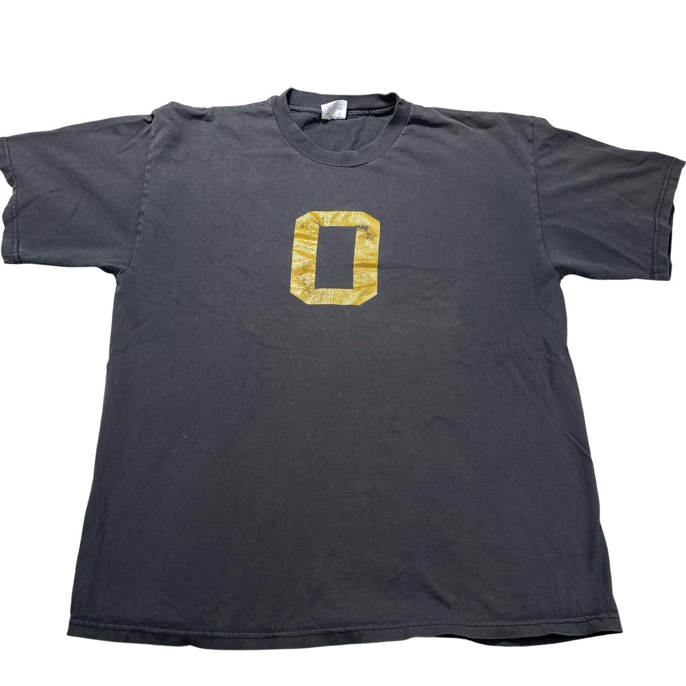 Vintage Champion Oregon Ducks Shirt Mens XL Black Big O Graphic College Tee